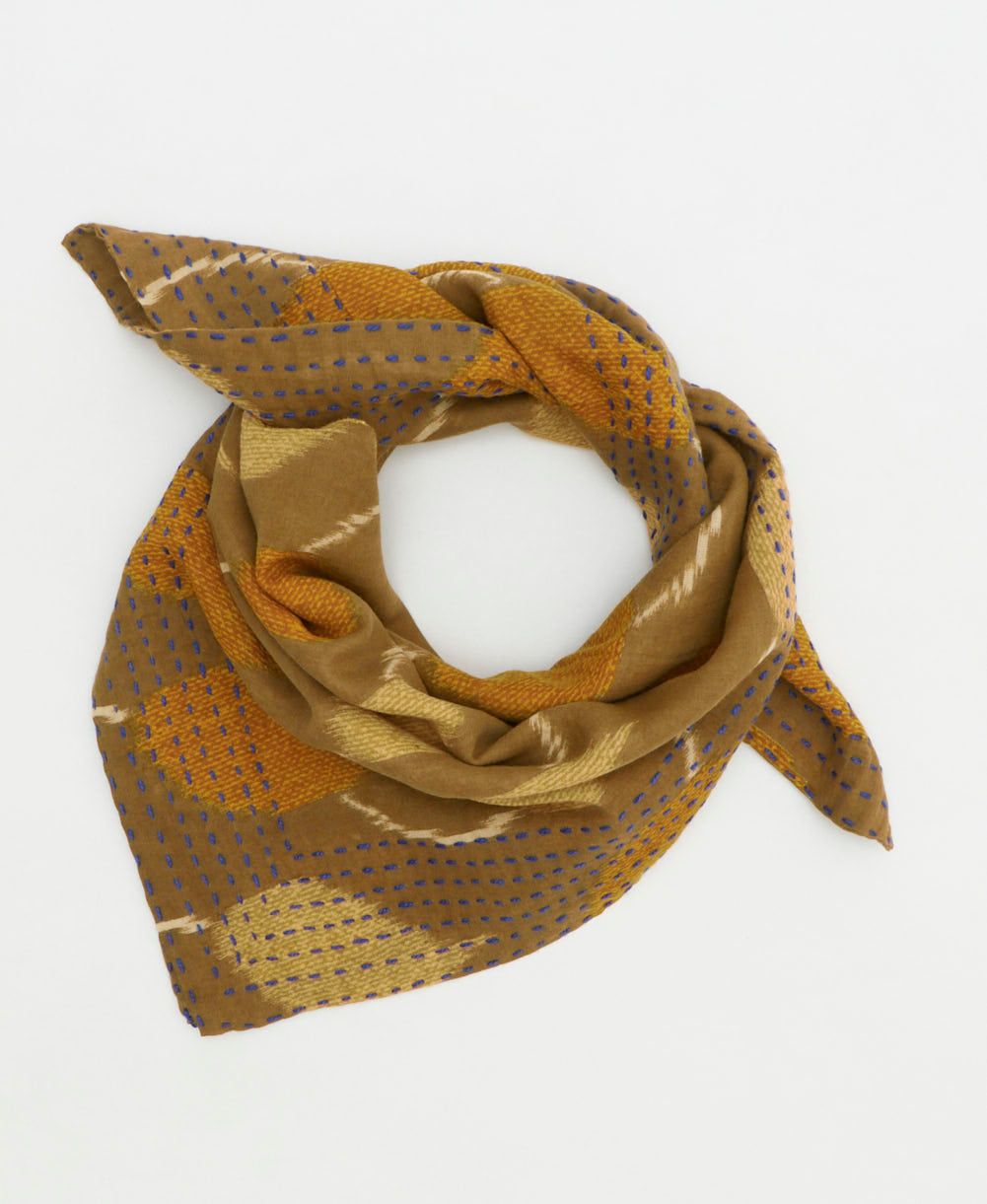 cotton neckerchief handmade by women artisans