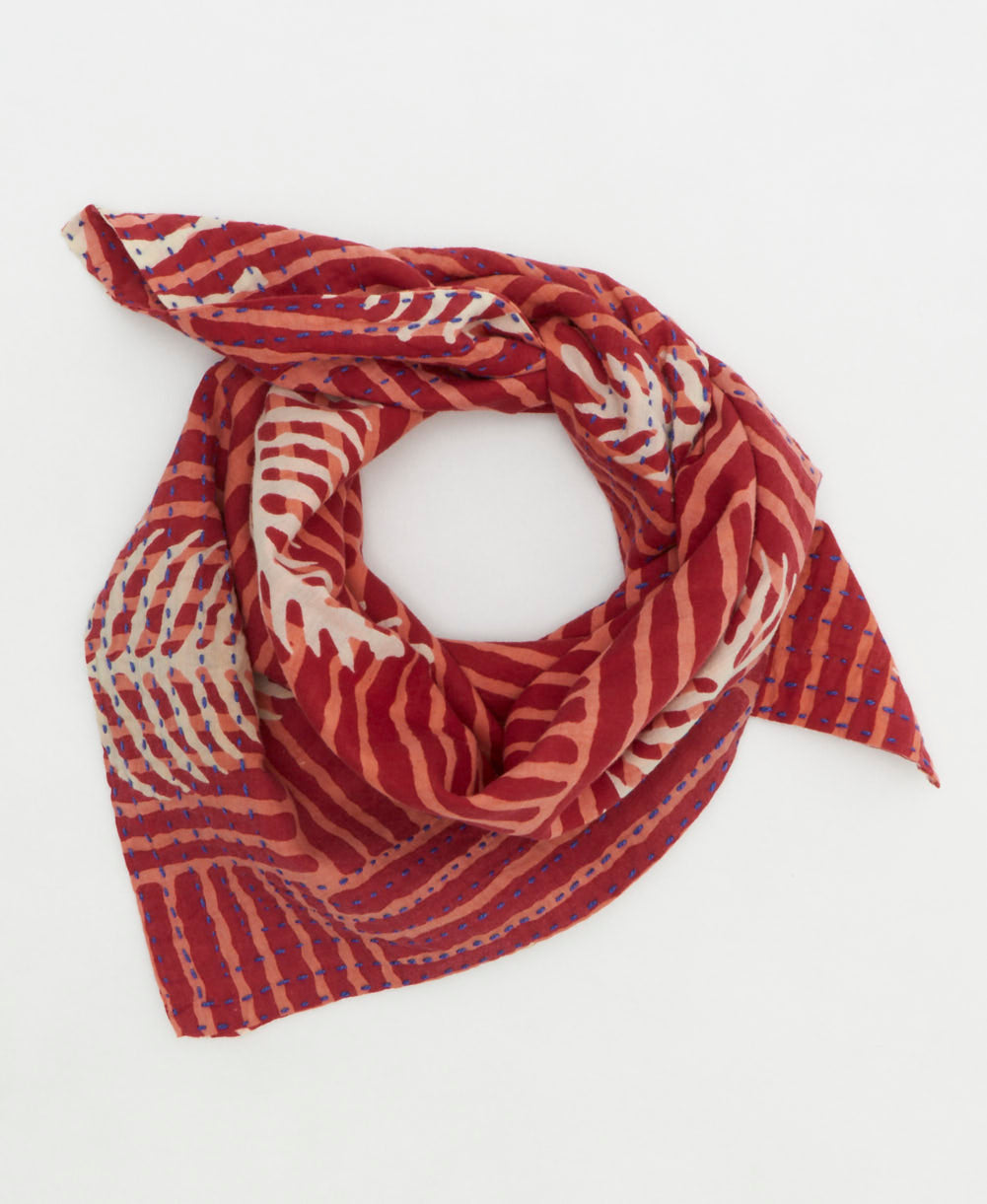 cotton neckerchief handmade by women artisans