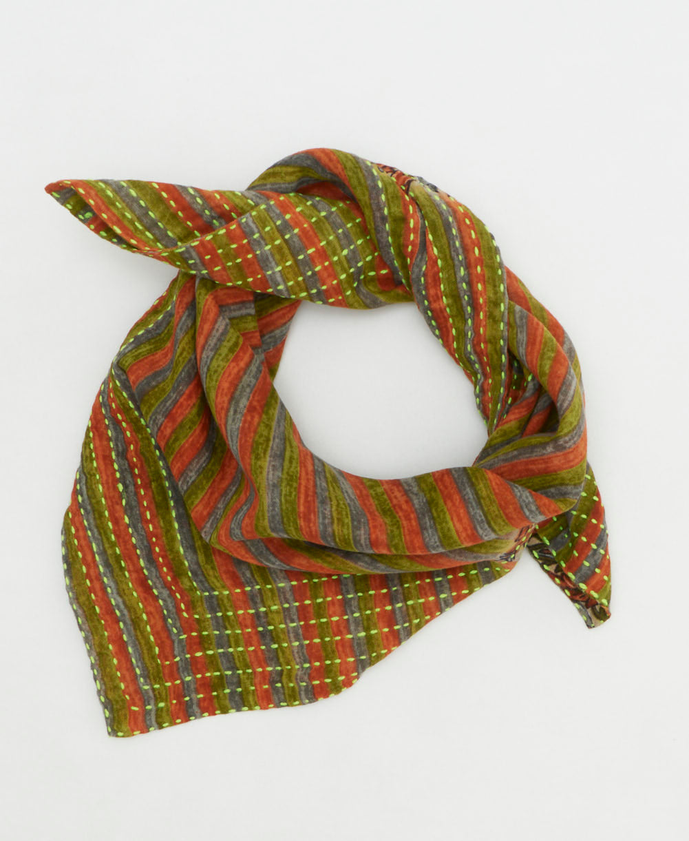 cotton neckerchief handmade by women artisans