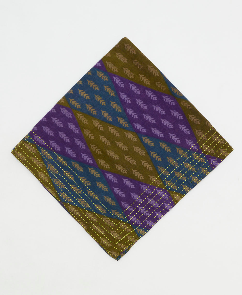 cotton bandana scarf made from vintage cotton saris