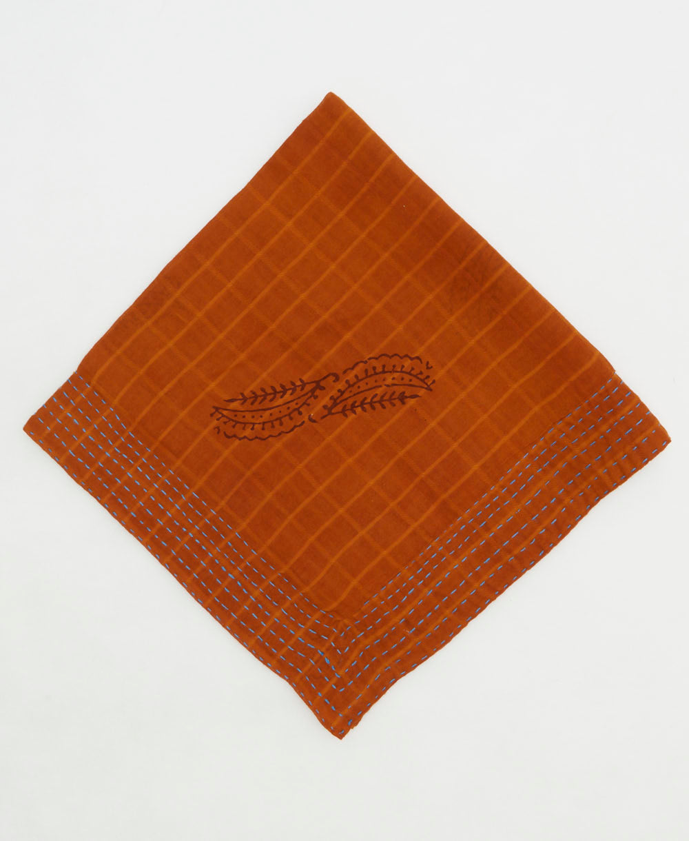 cotton bandana scarf made from vintage cotton saris