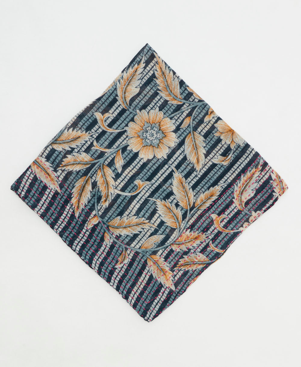 cotton bandana scarf made from vintage cotton saris