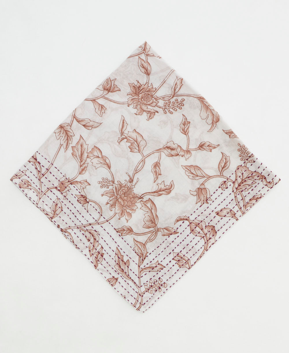 cotton bandana scarf made from vintage cotton saris