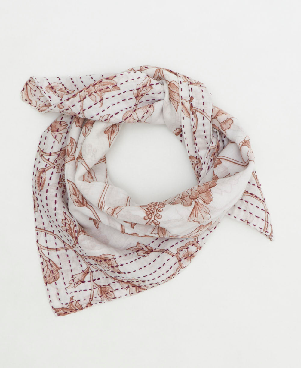 cotton neckerchief handmade by women artisans