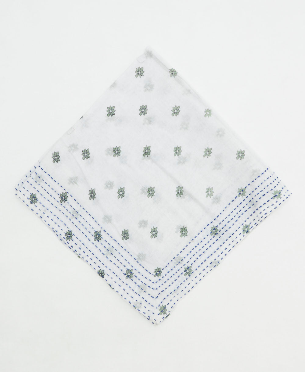 cotton bandana scarf made from vintage cotton saris