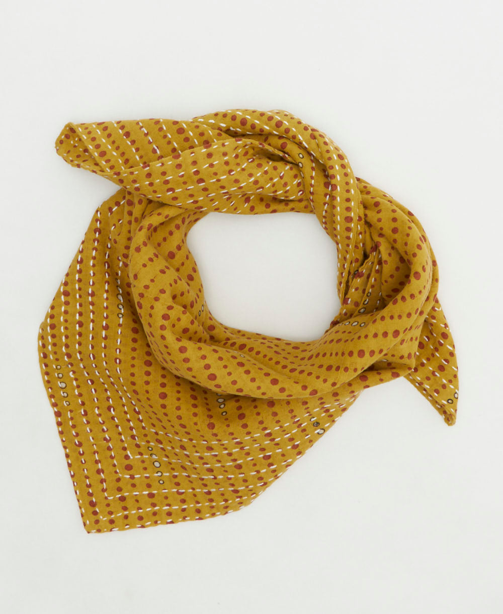cotton neckerchief handmade by women artisans