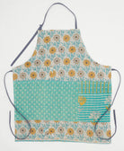 cotton bib apron with pockets & adjustable neck & waist ties handmade in India