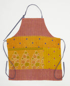 cotton bib apron with pockets & adjustable neck & waist ties handmade in India