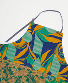 kitchen bib apron with 3 front pockets & adjustable neck and waist ties