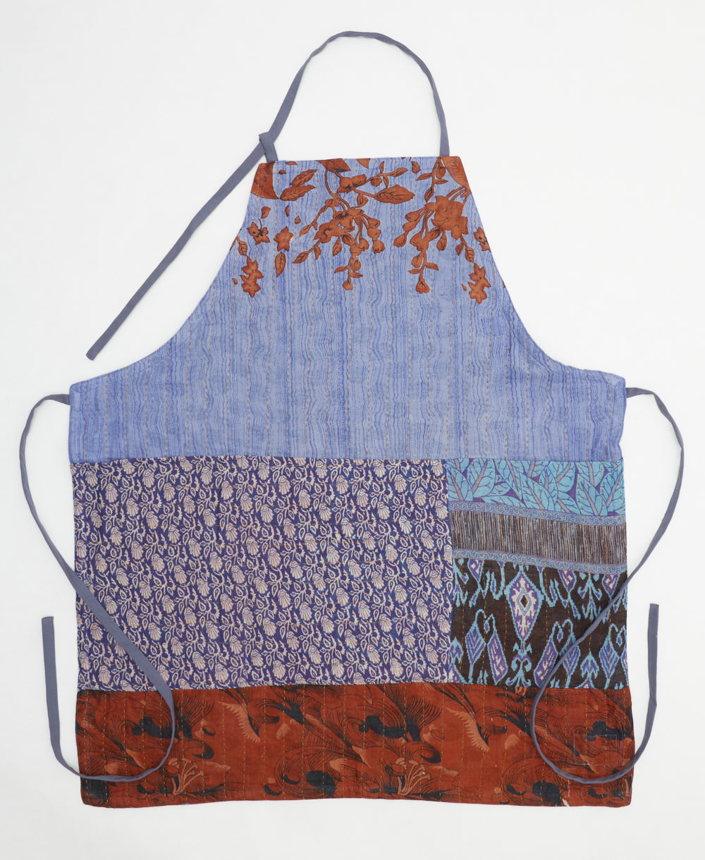 エプロン Kantha Quilt Apron Vintage kantha handmade recycled cotton Patchwork Apron