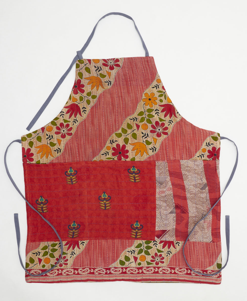 エプロン Kantha Quilt Apron Cotton Sari Kantha Apron - Vintage Kantha Quilts, Throw