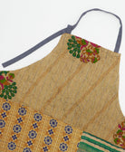 kitchen cotton apron handmade in India from upcycled vintage cotton saris