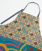 kitchen cotton apron handmade in India from upcycled vintage cotton saris