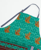 kitchen cotton apron handmade in India from upcycled vintage cotton saris