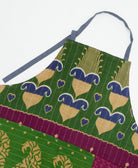 kitchen cotton apron handmade in India from upcycled vintage cotton saris
