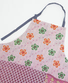 kitchen cotton apron handmade in India from upcycled vintage cotton saris