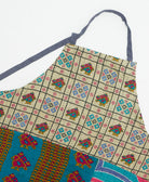 kitchen cotton apron handmade in India from upcycled vintage cotton saris