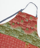 kitchen cotton apron handmade in India from upcycled vintage cotton saris