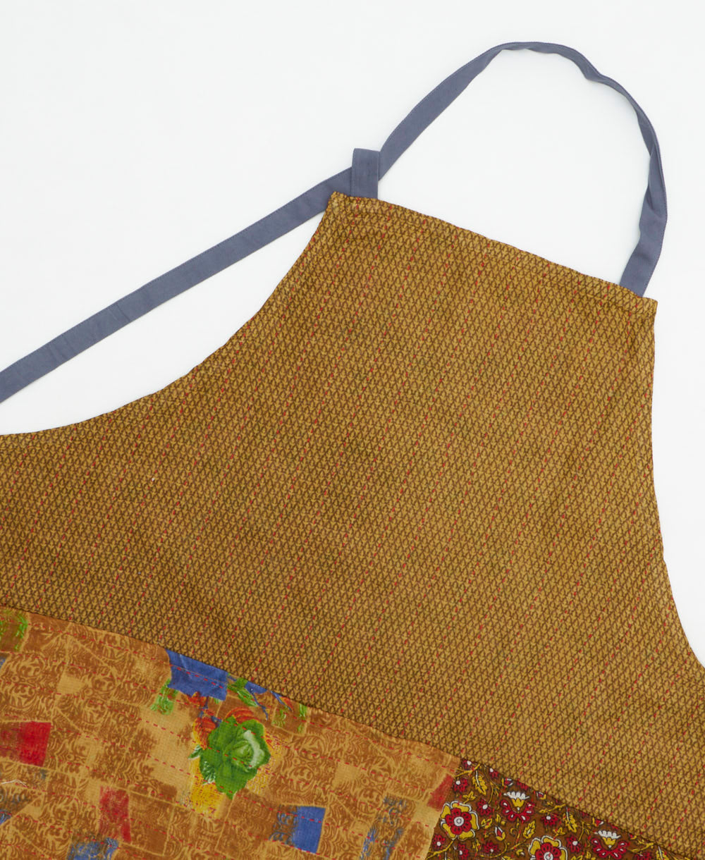 kitchen cotton apron handmade in India from upcycled vintage cotton saris