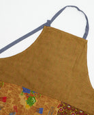 kitchen cotton apron handmade in India from upcycled vintage cotton saris