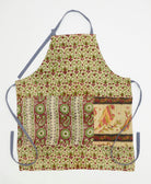 bib apron made from vintage cotton saris