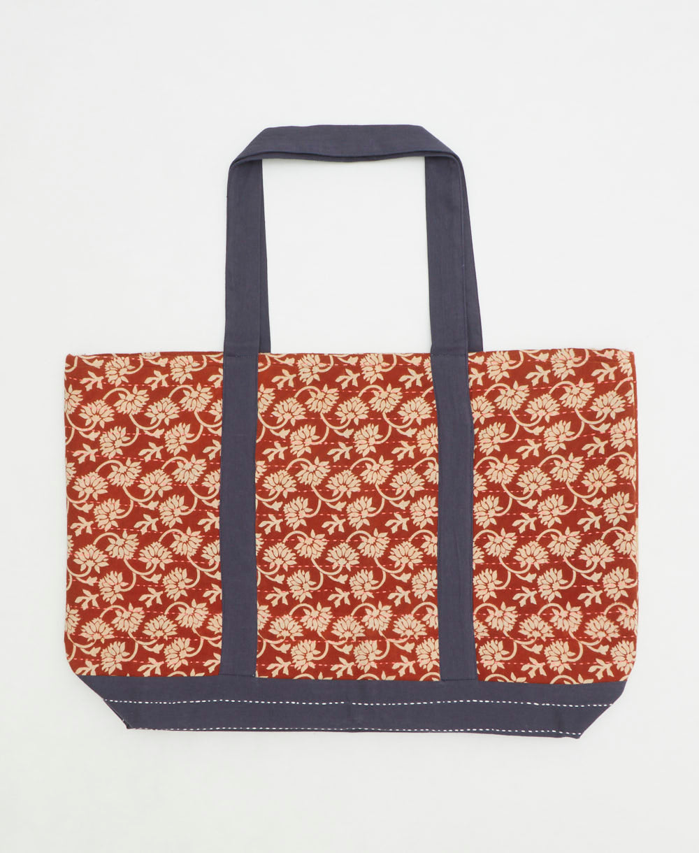 kantha canvas tote