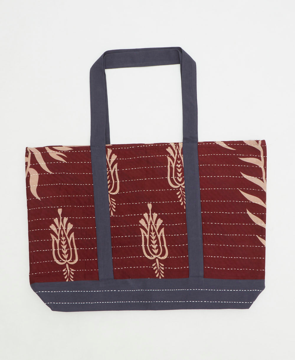 kantha canvas tote