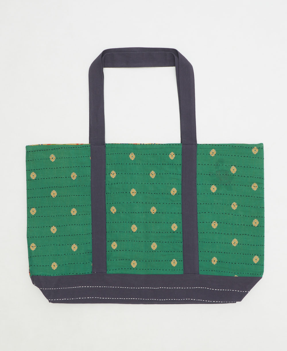 kantha canvas tote