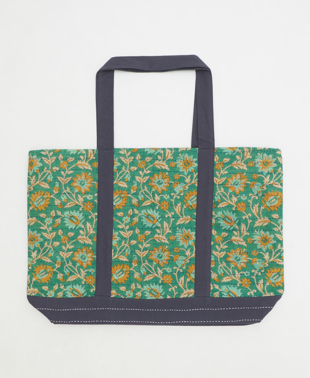 kantha canvas tote