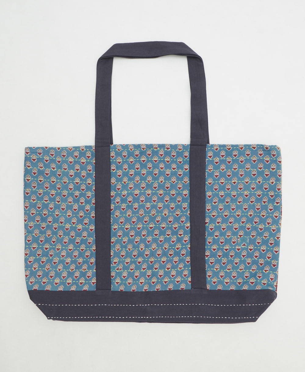 kantha canvas tote
