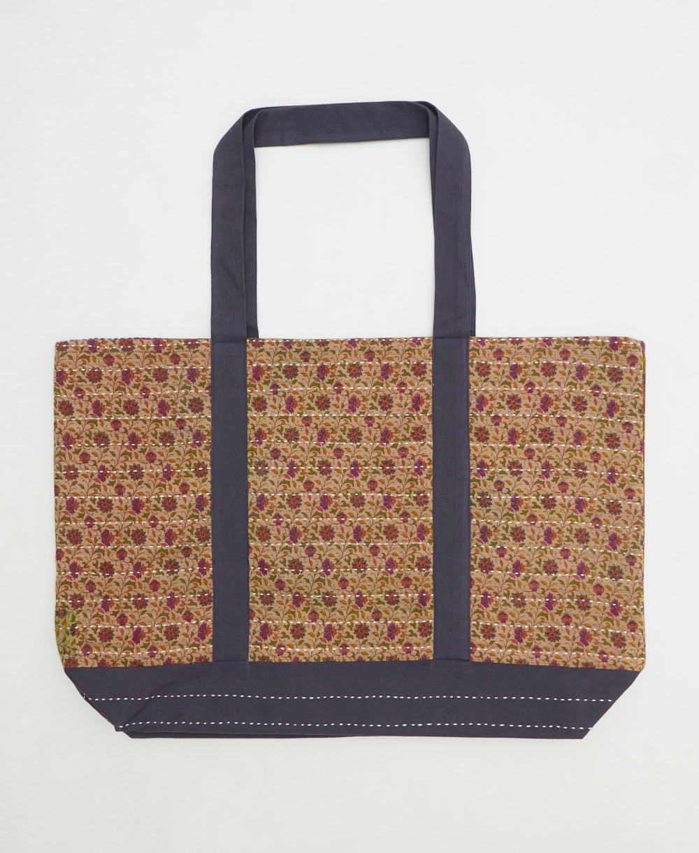 kantha canvas tote
