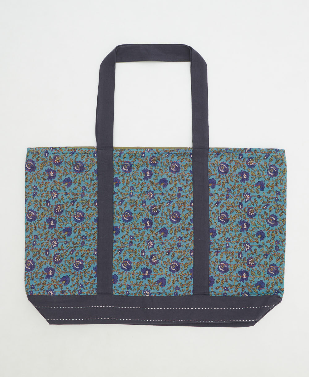 kantha canvas tote