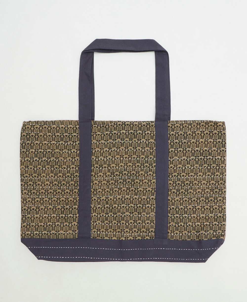 kantha canvas tote