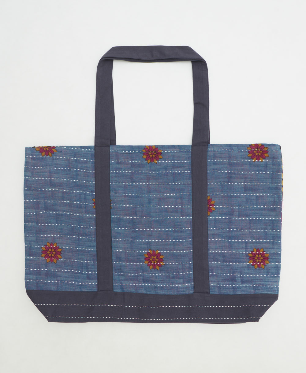 kantha canvas tote