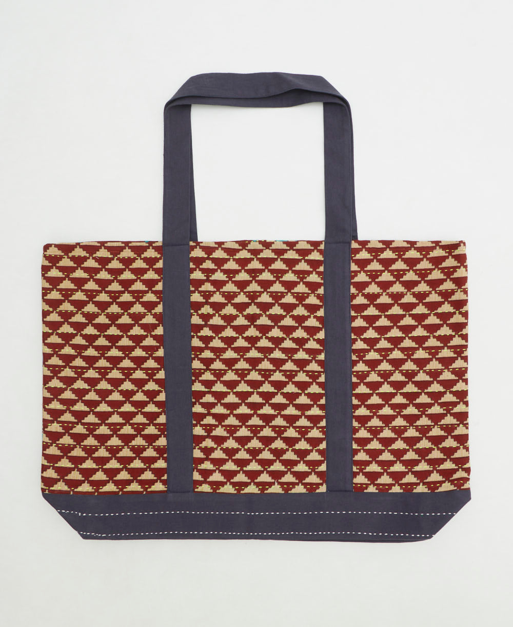 kantha canvas tote