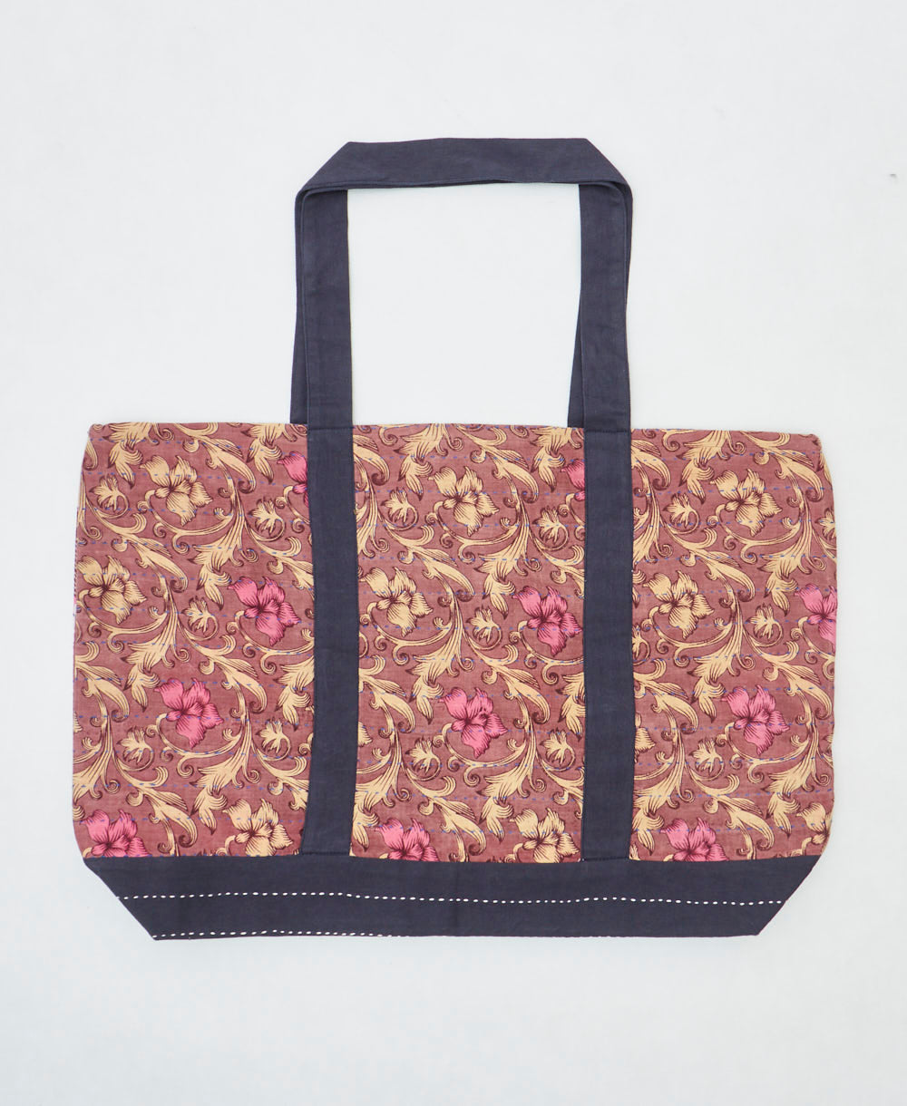 kantha canvas tote