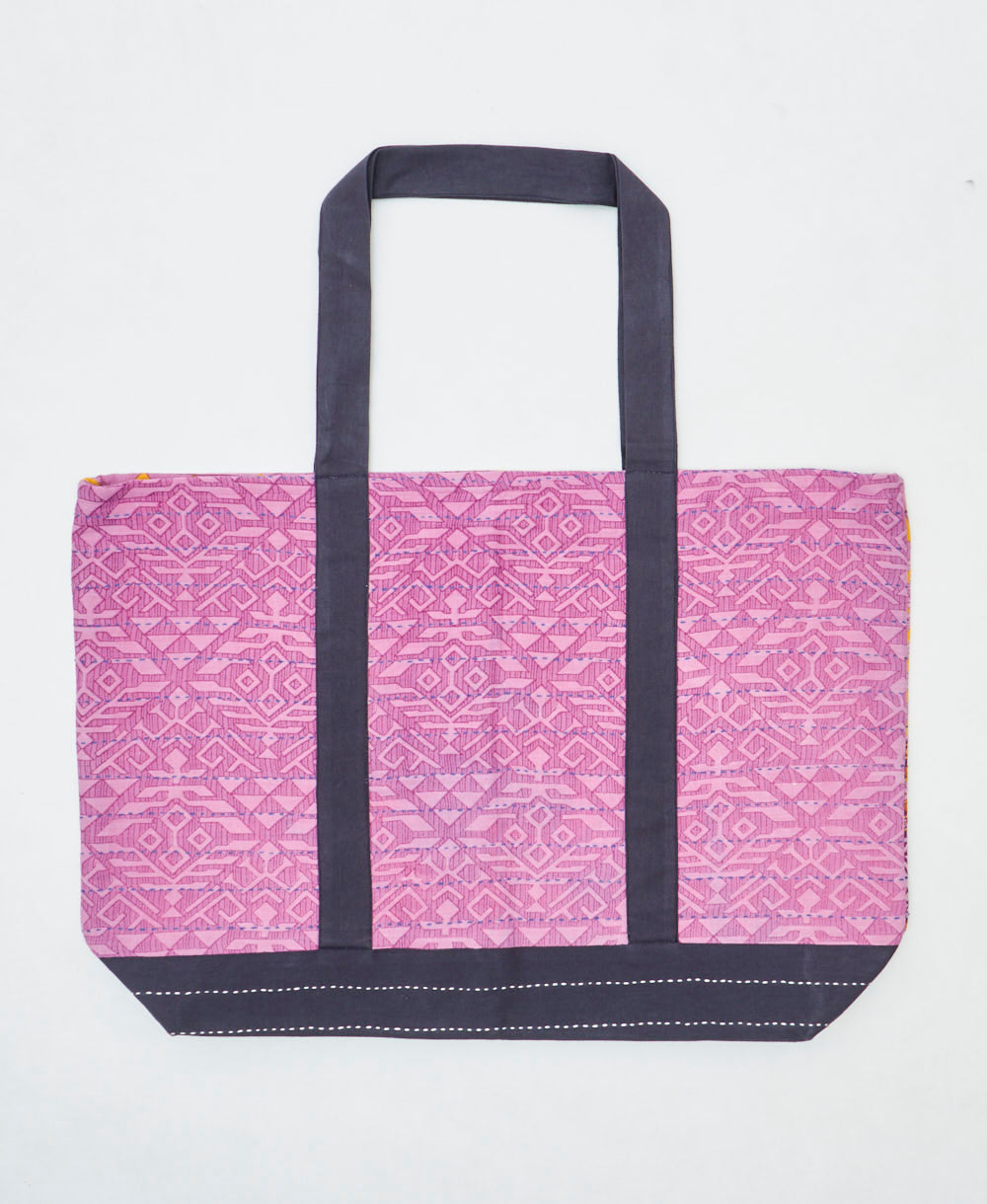 kantha canvas tote