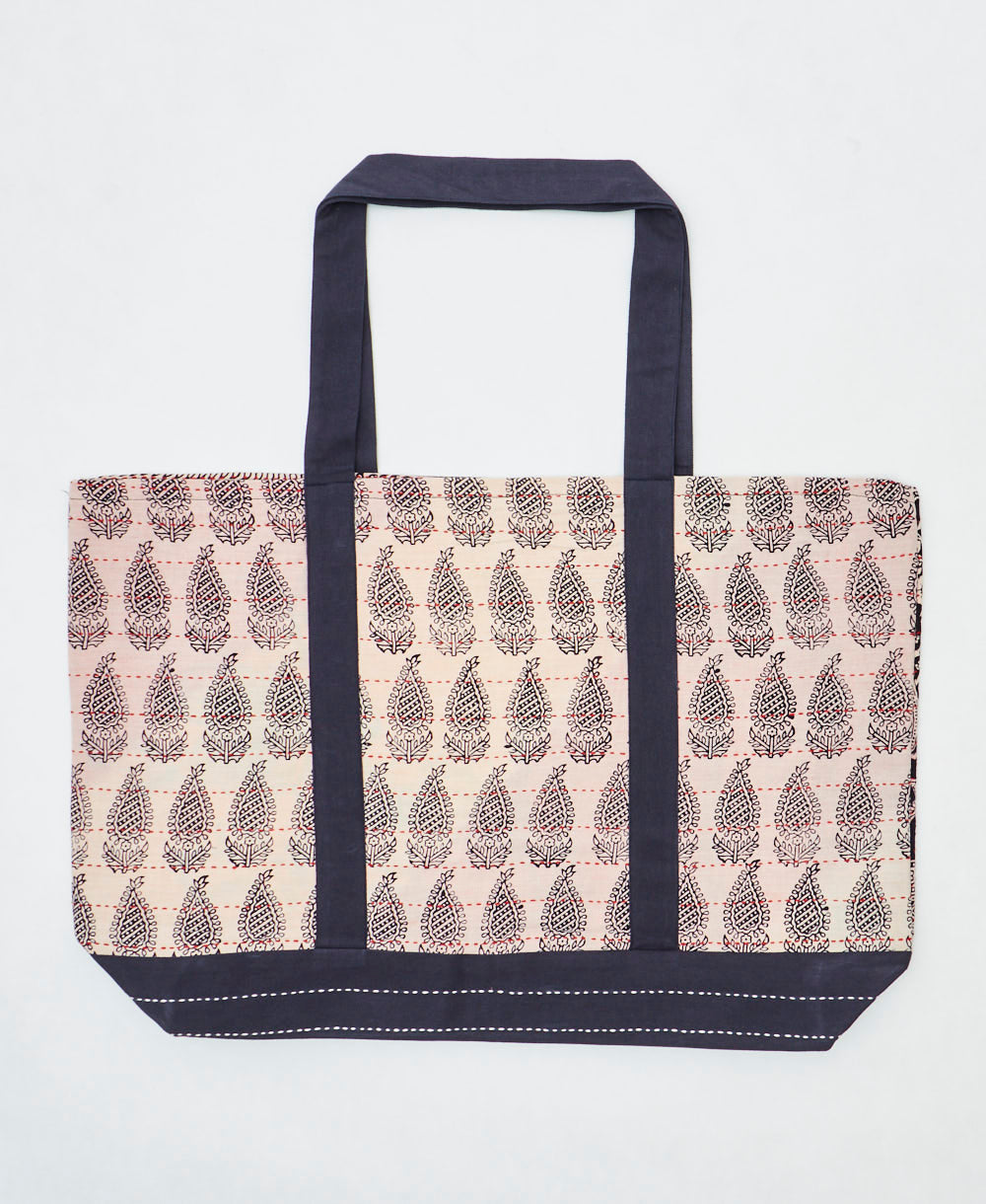 kantha canvas tote