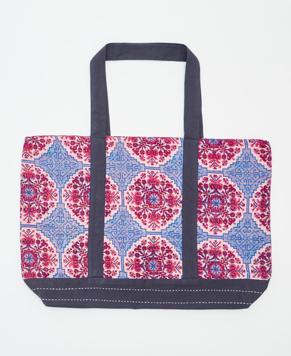 kantha canvas tote