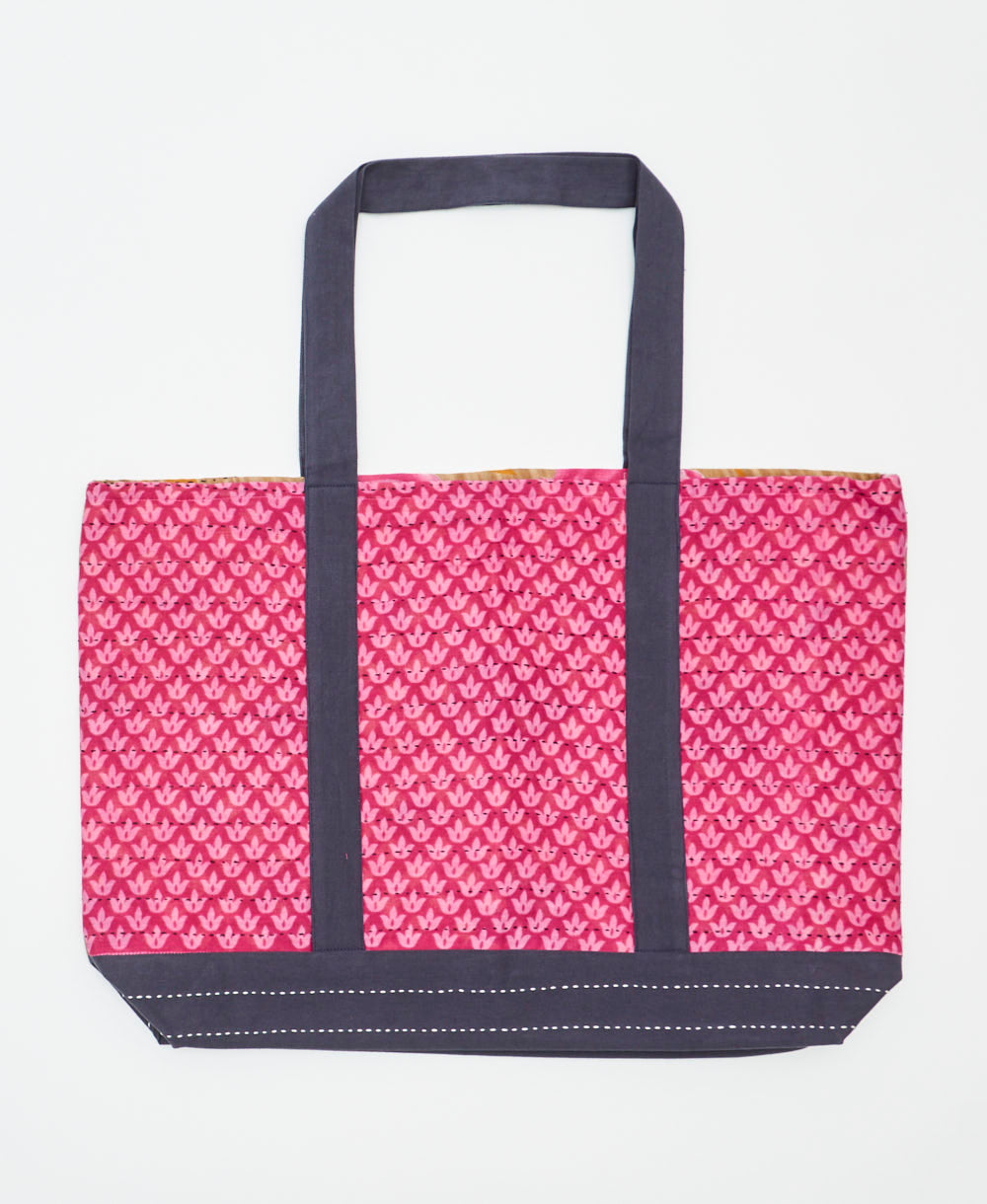 kantha canvas tote