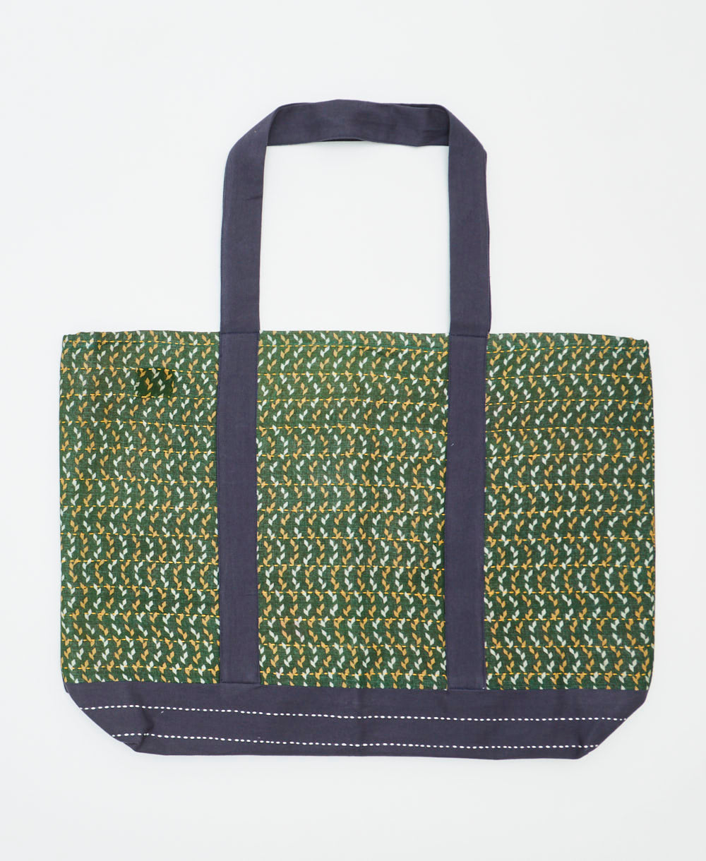 kantha canvas tote