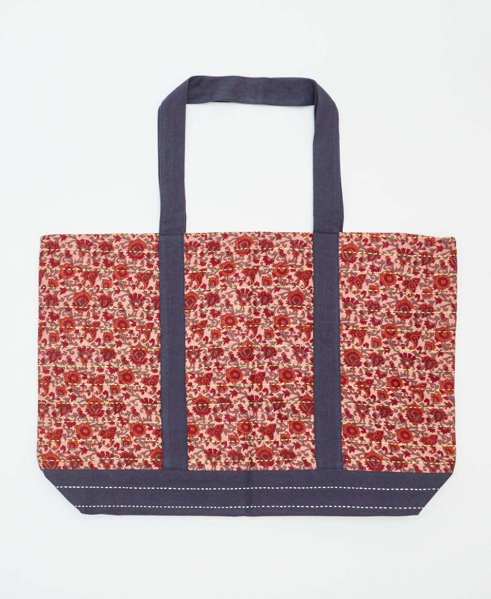 kantha canvas tote