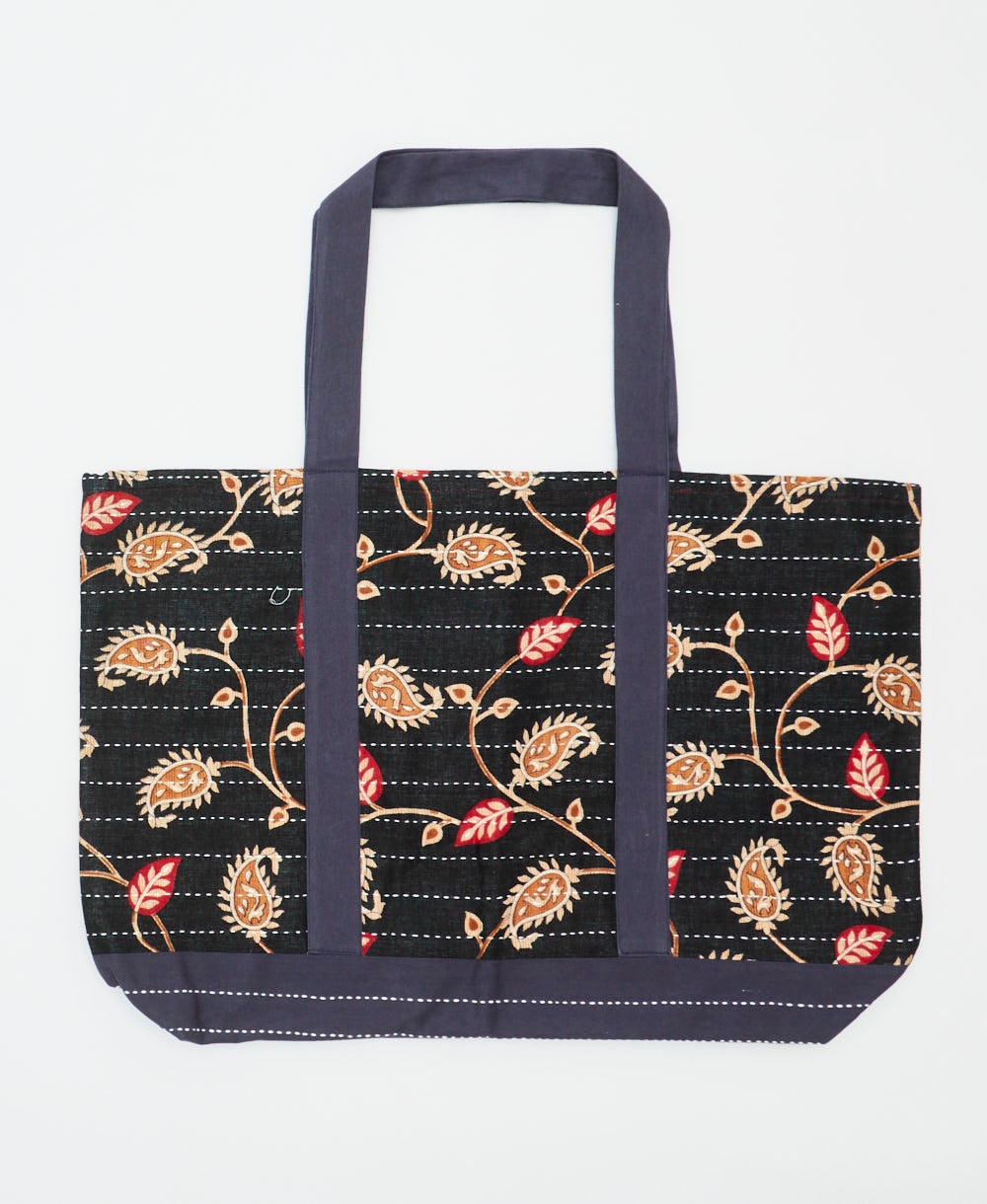 kantha canvas tote