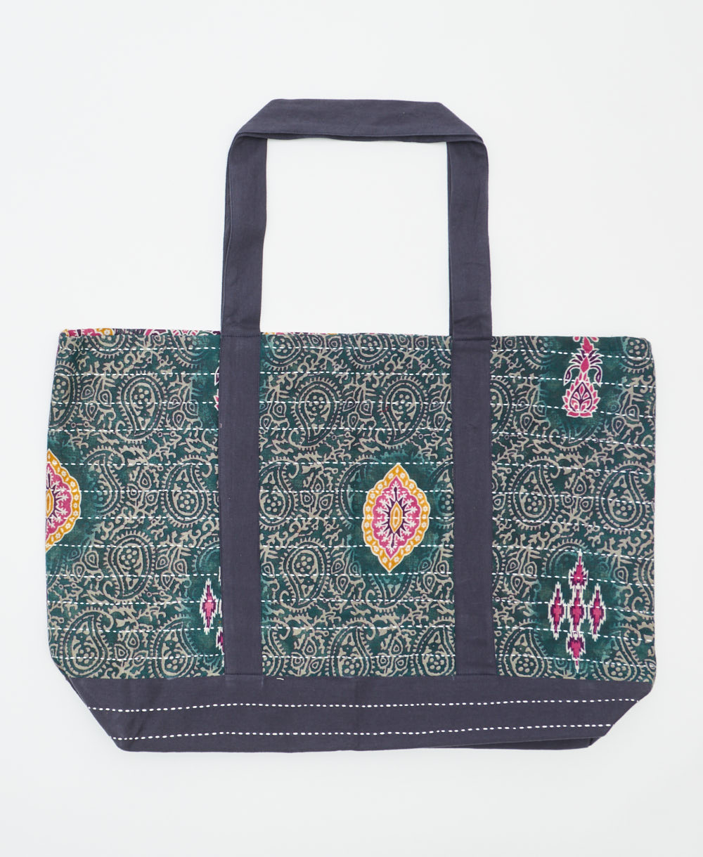 kantha canvas tote