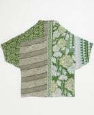 one-of-a-kind cocoon quilted jacket made from upcycled vintage cotton saris