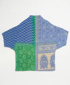 one-of-a-kind cocoon quilted jacket made from upcycled vintage cotton saris