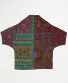 one-of-a-kind cocoon quilted jacket made from upcycled vintage cotton saris