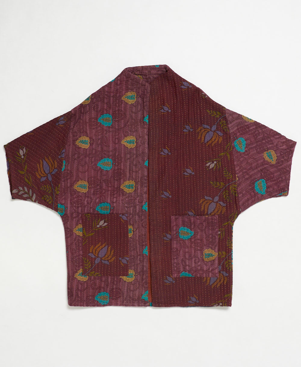ethically made quilted jacket handmade by artisans in India