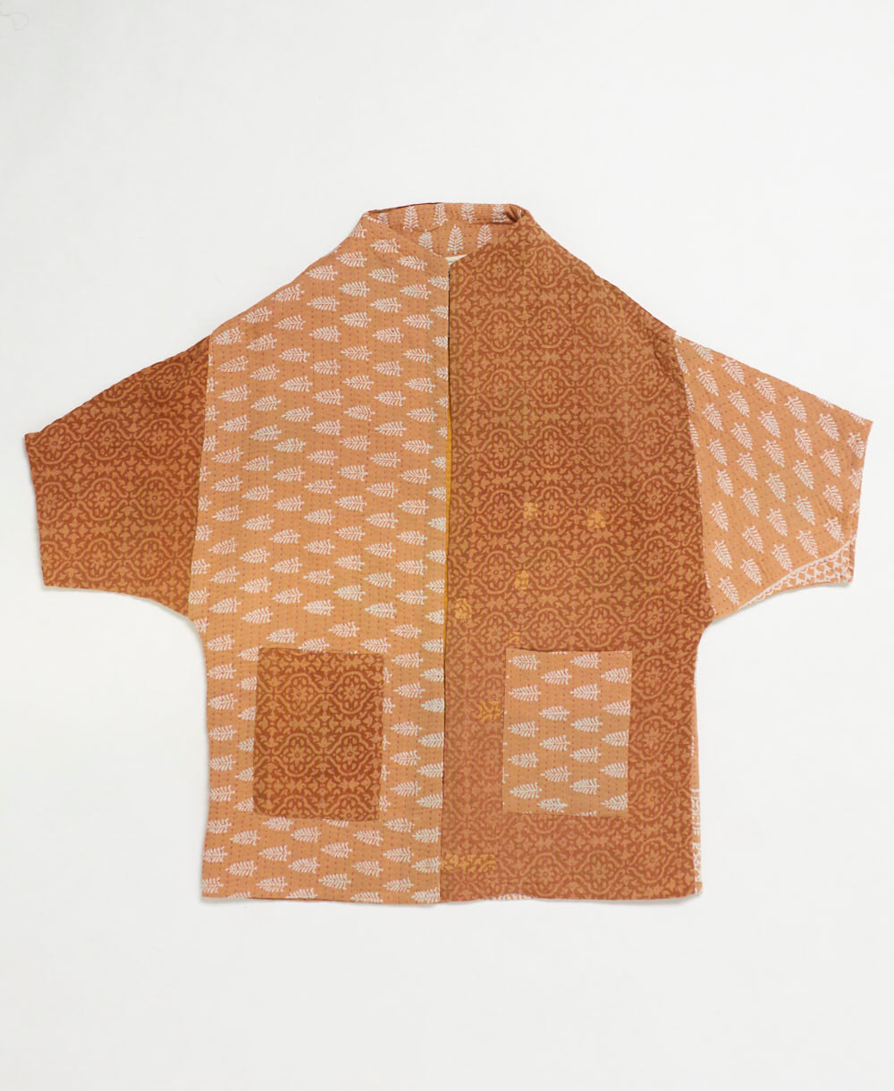 ethically made quilted jacket handmade by artisans in India