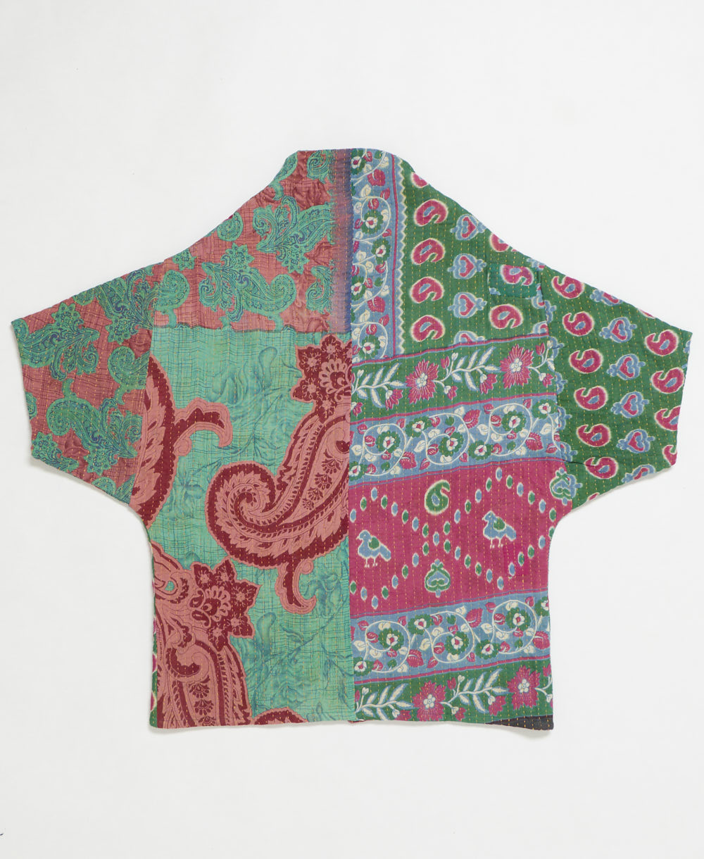 ethically made quilted jacket handmade by artisans in India